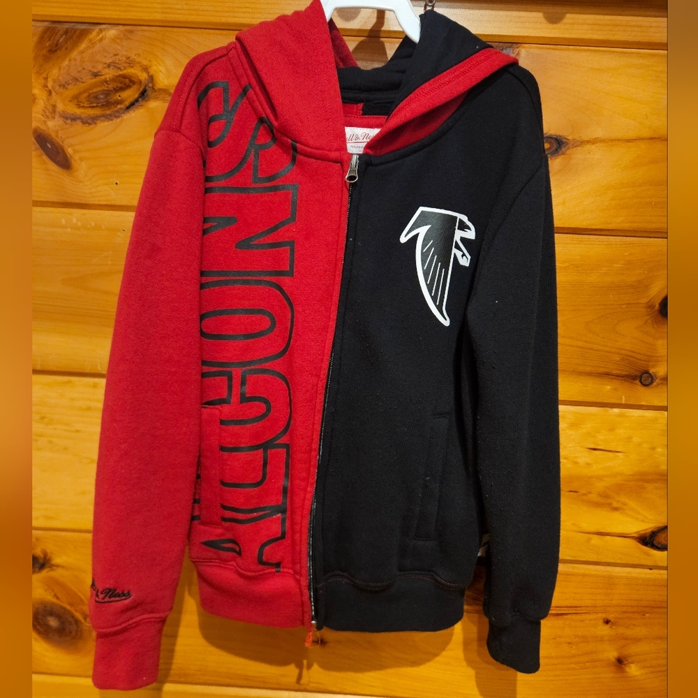 Red and Black Falcons Kids Hoodie